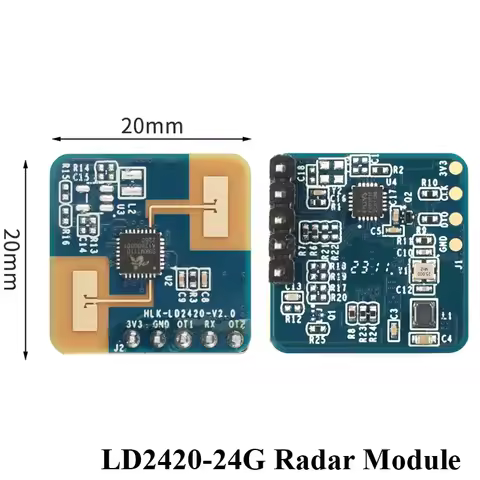 LD2420 24G Millimeter Wave Radar Sensor Intelligent Human Body Micro Motion Module ISM Band High Sen