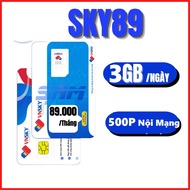 [ 1 TỶ GB - TẶNG 1 THÁNG ĐẦU ] SIM 4G Mobifone Vnsky Sử Dụng Thả Ga Không Giới Hạn Dung Lượng Vào Mạ