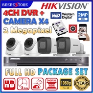 HIKVISION 🌟4-CHANNEL🌟 2.0MP CCTV Full HD 2MP HIK 1080P DVR+Camera Package P2P CCTV CAMERA PACKAGE