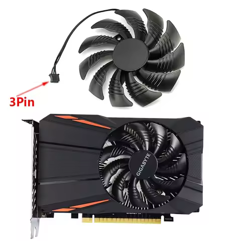 T129215SU 88MM PLD09210S12HH Replace For Gigabyte Geforce GTX 1050 Ti fan For AMD RX550 RX 560 Fan M