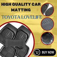 TOYOTA LOVELIFE High Quality Car  FLoor Mat Anti-slip Mat Palanggana Type (DEEP DISH STYLE)