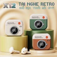 X12 Retro Headphones [3 Gifts] 1 Art Decal + 1 Game Controller + 1 Strap, HiFi Sound, Waterproof, PX