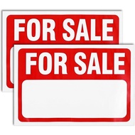 2 PCS Car for Sale Sign, 12" x 8" Self-Adhesive Vinyl Sale Sign Decal Weatherproof Sale Signs for Ca