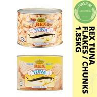 REX Tuna Flakes in Oil/ Tuna Chunks in Oil 1.85kg