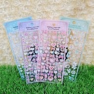 YT-AS Butterfly Embossed Sticker Ribbon Embossed Sticker