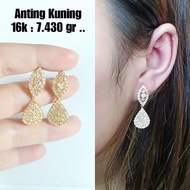 Anting Emas / Mas Kuning 70% Berat 7.430 Gram