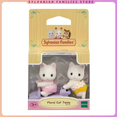 Sylvanian Families Anime Girl Figures Calico critters Furniture Set elephant family trio dollhouse k