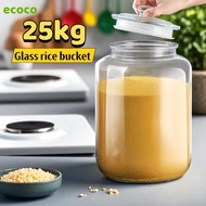 Ecoco Rice Dispenser 25Kg with Measuring Cup Rice Storage Container Insect-proof Moisture-proof