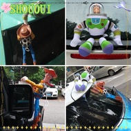 SHOUOUI Car Outside Hang Plush Dolls, 35/45CM Express Setup Lightyear Car Dolls, Hot Plush Sherif Wo
