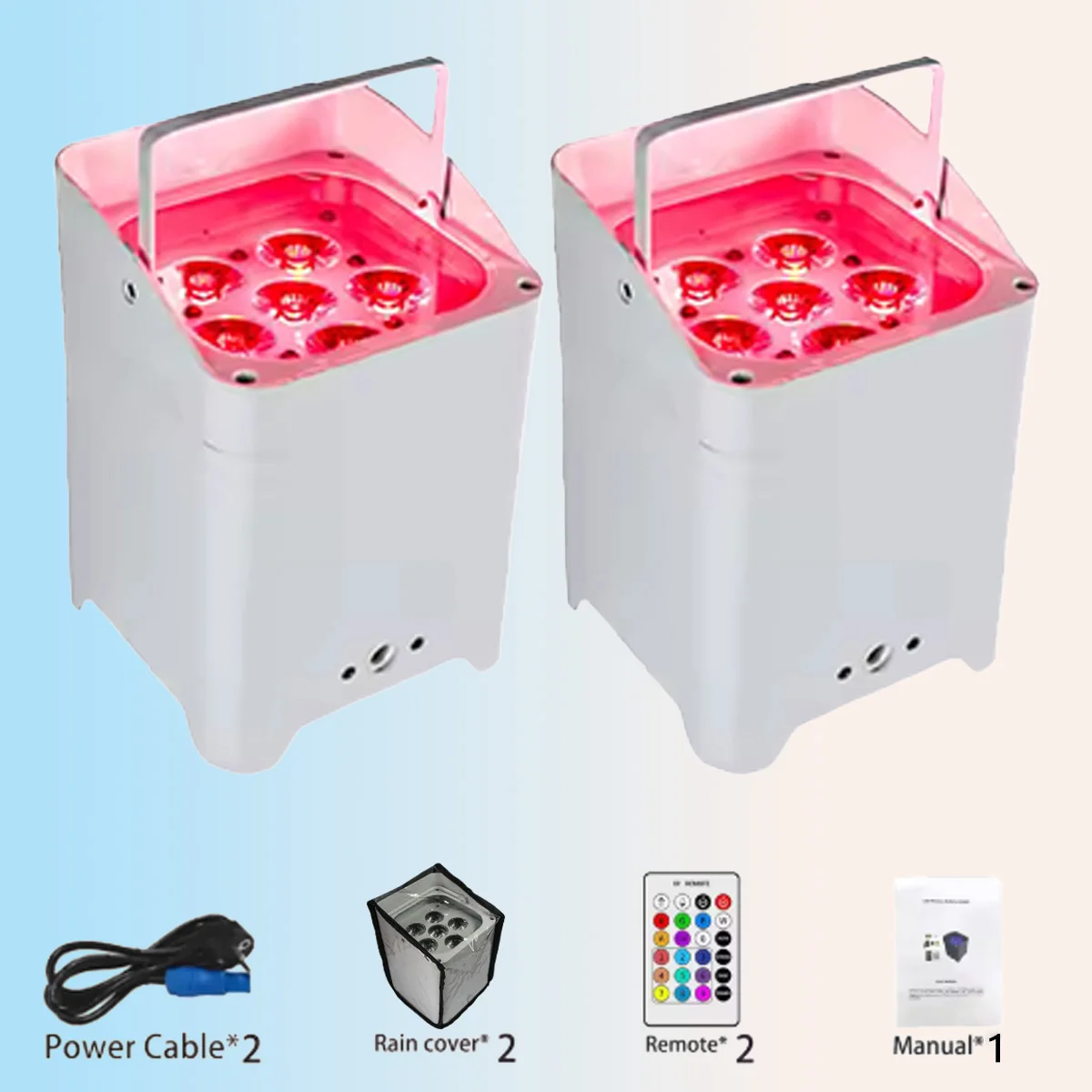 cod 6x18w RGBWA+UV 6in1 Wireless Remote DMX Voice Wifi Control Disco DJ Christmas Light LED Battery 