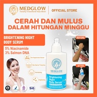 MEDGLOW CLINIC Lotion Pemutih Malam Salmon DNA Alpha Arbutin AHA Kojic Acid Glutathione Collagen Whi
