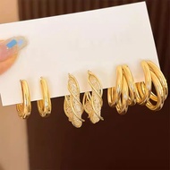 High-End Metal Earrings French Retro Earrings Earrings