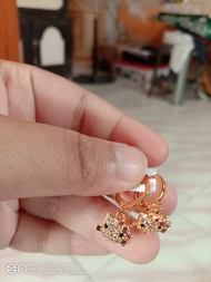 anting anak perempuan xuping titanium anti luntur dan anti karatan kualitas terjamin/anting jepit anak perempuan titanium xuping karakter hello kity