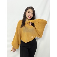 Mdlv ~ Batwing Aiko Knitted Batwing Top Knitted Top Women's Fashion Knitted Batwing Sweater Knitted 
