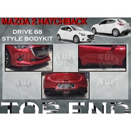 MAZDA 2 HATCHBACK 2013-2018 DRIVE 68 STYLE BODYKIT (D68) SKIRT LIP FOR MAZDA2 HATCHBACK DRIVE68 68 CAR BODYKIT