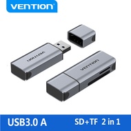 【COD】Vention USB 3.0 Micro SD Card Reader Adapter Type C Micro USB อะแดปเตอร์ SD การ์ดหน่วยความจำสำหรับ MacBook แล็ปท็อป USB 2.0 SD / TF OTG Card Reader