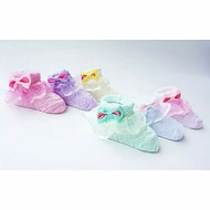 (( 3pcs )) lace baby socks 0-3 months