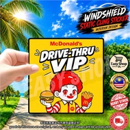 DRIVE THRU VIP Windshield Sticker Tampal Lekat Dalam Cermin Car Sticker Interior Design Decorations 