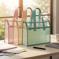 Student-Friendly Clear A4 PVC Handbag, Big Capacity, Keeps Papers in Order