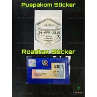 Puspakom / Roadtax Sticker Lori Van Bus / Pelekat Cermin Cukai Jalan / Sticker Cukai Jalan