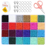 2mm Multicolor Seed Beads Jewelry Making Kit Beads for Bracelets Bead Craft Kit Set  Glass Seed Letter  DIY Art and Craft Beads
