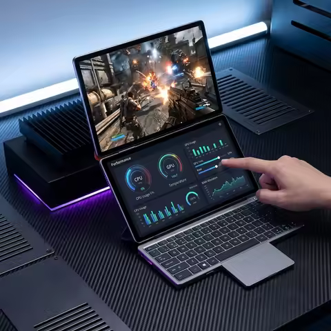 180° Foldable Dual Touch Screen Laptop Tablet With Detachable Keyboard 14 Inch Intel N150 16GB RAM 1