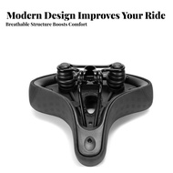 Padded Cycle Saddle Textured Cycle Seat Bike Seat Black Padded Bike Saddle Comfortable