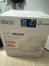TP-Link Deco BE25 BE5000 Whole Home Mesh WiFi 7 System (2件裝)