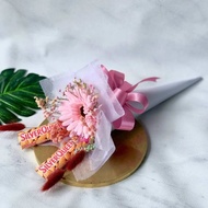 Buket Contong Coklat Silverqueen Murah Free Kartu Ucapan - Cone Bouquet Snack Chocolate Premium Grat