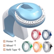 Manual Label Printers with 9mm 3D Embossing Tape for Dymo Organizer Xpress Embossing Label Maker mac