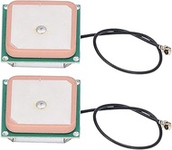 IPEX Antennas, High Gain GPS Antenna 28DBI 2Pcs RG1.13 Line Ceramic for Car 4S Shops