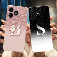 Case For Honor X5c Plus Casing Aesthetic Luxury Elegant Letter Clear Soft Silicone Phone Case For Ho