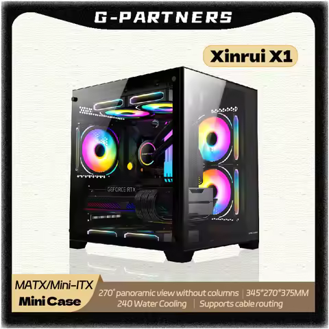 G-PARTNERS Xinrui X1 PC Case M-ATX Mini-ITX no A-pillar panoramic sea view room 240 water-cooled Min
