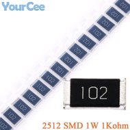 50pcs/10pcs 1Kohm SMD Chip Resistor 2512 1W 1KR 1K 1000 ohm 102 5% Resistance Kit