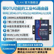 】全網通帶網口的4gdtu1000M4G無線路由器DTU數傳設備232/485轉4g/以太網數據上云端ZLAN8305L