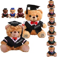 Kelas Beruang Pengijazahan 2025 untuk Dia Nama Tersuai Tahun Pengijazahan Boneka Binatang Plush untu