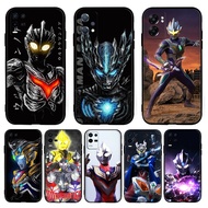 for Realme 3 5 6 7 8 Pro 5i 5s Q 6i 7i Cool Anime Ultraman【Q8】 9Y10 Fashion Black TPU Soft Silicone 