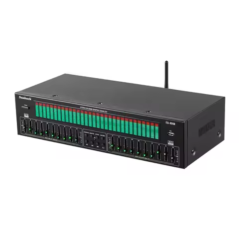 New EQ equalizer music spectrum analysis stereo 20-band graphic equalizer BT5.4 EQ-8000 audio player