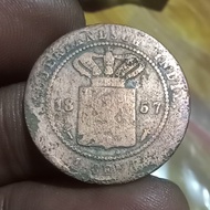 Koin 1 Cent Nederlansch Indie tahun 1857