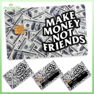 [ERHK-t] 4pcs Credit Card Stickers For Credit Card Skin Debit Card Sticker Personalized Bank Card St