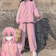 Bocchi stone Cosplay costume Hitori Gotou Pink uniform Ryou Yamada Nijika Ijichi Halloween women's C