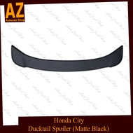 Honda City 2014-2019 Ducktail Trunk Spoiler Matte Black