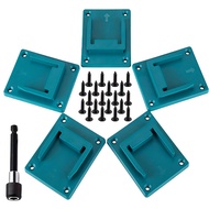 Fit for Makita 18V Li-ion Drill Tools Holder Dock Hanger with 20 Screws，Tools Drill Mount Holder(cyan-blue, No Tool)