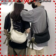 Unisex Crossbody Bag Women Harajuku Canvas Bag Student Shoulder Beg Sling Bag Shoulder Beg Ootd Vira