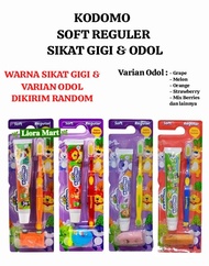 KODOMO REGULER ZIG ZAG 2IN1 PAKET SIKAT GIGI & ODOL/sikat gigi dan odol anak