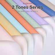 [20pcs] Flower Wrapping Paper Two Tones Ouya 2 Tone Bouquet Wrapper Pembalut Double Sided Liner Plea