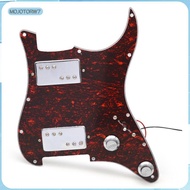 [mojotorw7] Professional HH Guitar Pickguard Prewired Loaded 3 Ply PVC Scratch Plate Assembly for El