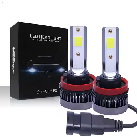 2PCS/pair Mini Lights Auto H7 LED H4 Bulb H3 H8 H9 H11 9005 9006 9012 6000LM Car Headlight H1 6000K 