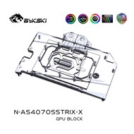 Bykski N-AS4070SSTRIX-X GPU Water Block — Compatible with ASUS GeForce RTX 4070 SUPER / STRIX Series