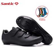 Road Bike Shoes Black Cycling Shoes Breathable SPD Compatible Bike Locking Shoes Bicycle Riding Shoes RN306